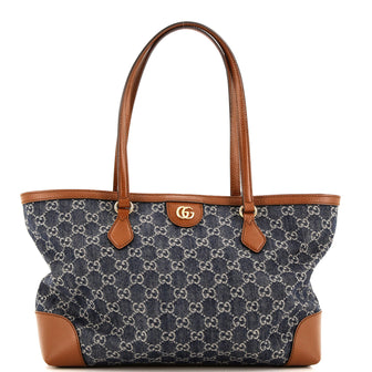 Gucci Ophidia Shopping Tote GG Denim Medium