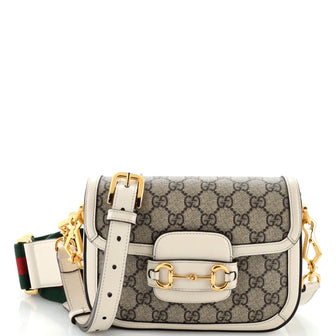 Gucci Horsebit 1955 Shoulder Bag GG Coated Canvas Mini