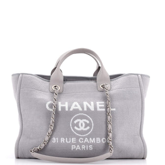 Chanel Deauville NM Tote Mixed Fibers Medium