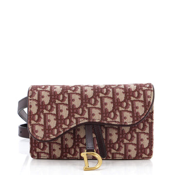 Christian Dior Saddle Rectangular Belt Bag Oblique Canvas