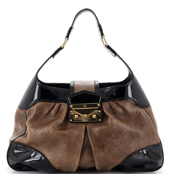 Louis Vuitton Polly Handbag Limited Edition Monogram Embossed Leather