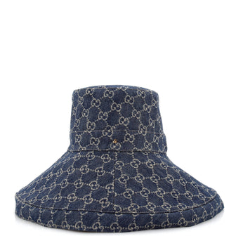 Gucci Wide Brim Hat GG Denim