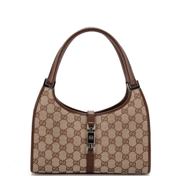 Gucci Vintage Bardot Hobo GG Canvas Small