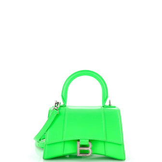 Balenciaga Hourglass Top Handle Bag Leather XS