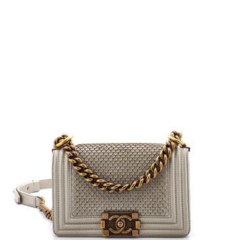 Chanel Boy Flap Bag Scaled Lambskin Small