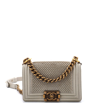 Chanel Boy Flap Bag Scaled Lambskin Small
