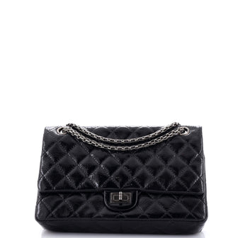 Chanel Reissue 2.55 Flap Bag Quilted Crinkled Patent 226