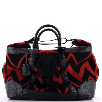 Louis Vuitton Vail Blanket Weekender Bag Wool with Leather