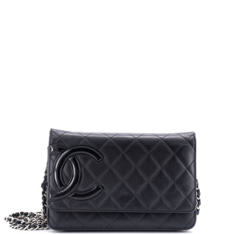 Chanel Cambon Wallet on Chain Quilted Leather