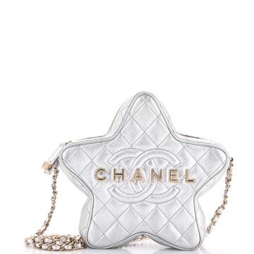 Chanel CC Walk of Fame Star Bag Quilted Metallic Lambskin