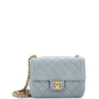 Chanel Casino Royale Charms Square Flap Bag Quilted Lambskin with Enamel Small