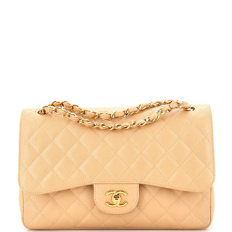 Chanel Classic Double Flap Bag Quilted Caviar Jumbo