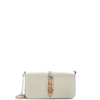 Fendi Fendigraphy Wallet On Chain Leather