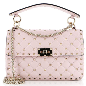 Valentino Garavani Rockstud Spike Flap Bag Quilted Leather Medium