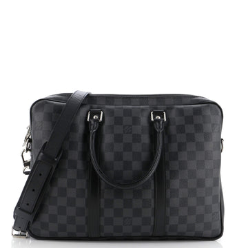 Louis Vuitton Porte-Documents Voyage Briefcase Damier Graphite PM