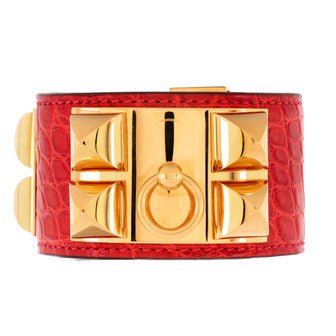 Hermes Collier de Chien Bracelet Alligator