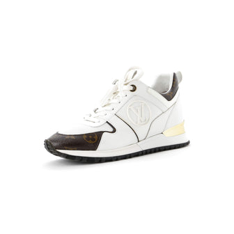 Louis Vuitton Women's Run Away Sneakers Mesh with Monogram Canvas and Leather
