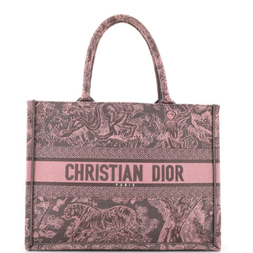 Christian Dior Book Tote Embroidered Canvas Medium