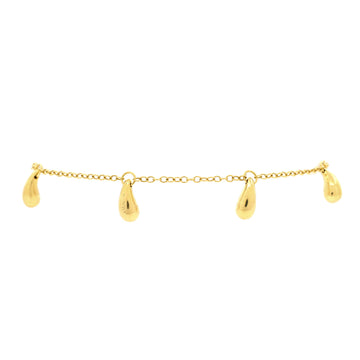 Tiffany & Co. Elsa Peretti 5 Teardrop Bracelet 18K Yellow Gold