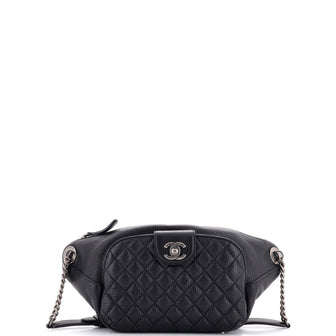 Chanel Casual Rock Waist Bag Quilted Calfskin
