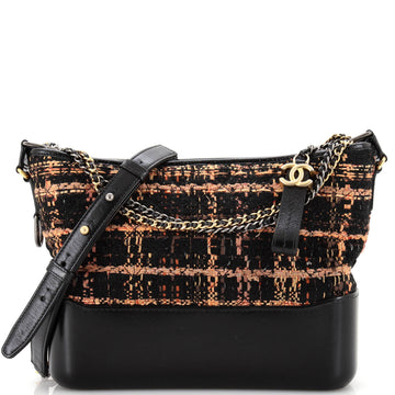Chanel Gabrielle Hobo Quilted Tweed and Calfskin Medium