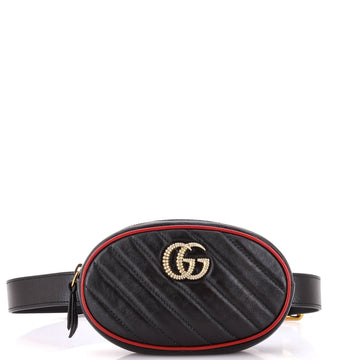 Gucci GG Marmont Belt Bag Diagonal Quilted Leather