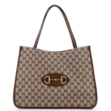 Gucci Horsebit 1955 Tote GG Canvas Medium