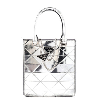 Prada Triangle Tote Spazzolato Leather Mini