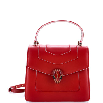 Bvlgari Serpenti Forever Top Handle Bag Leather Small