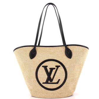 Louis Vuitton Saint Jacques NM Handbag Raffia and Leather