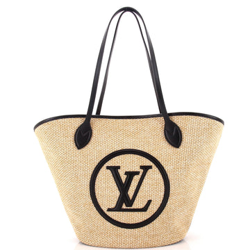 Louis Vuitton Saint Jacques NM Handbag Raffia and Leather