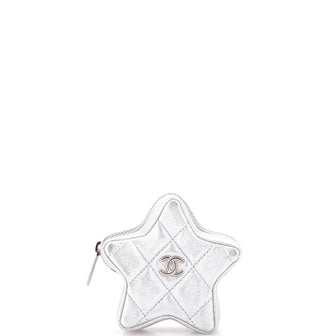 Chanel Star Charm Pouch Quilted Calfskin