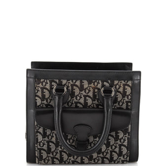 Christian Dior Vintage Trotter Pocket Tote Diorissimo Canvas Small