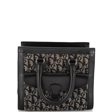 Christian Dior Vintage Trotter Pocket Tote Diorissimo Canvas Small
