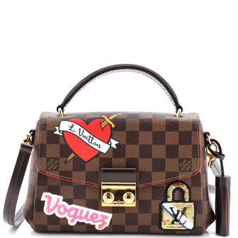 Louis Vuitton Croisette Handbag Limited Edition Patches Damier