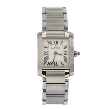 Cartier Tank Francaise Quartz Watch Stainless Steel 20