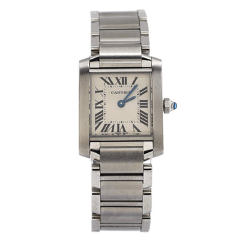 Cartier Tank Francaise Quartz Watch Stainless Steel 20