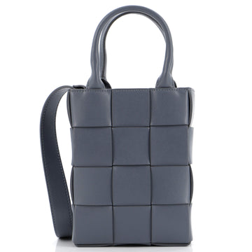 Bottega Veneta Cassette Convertible Tote Maxi Intrecciato Leather Mini