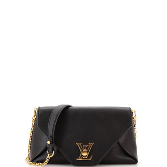 Louis Vuitton Love Note Chain Clutch Leather