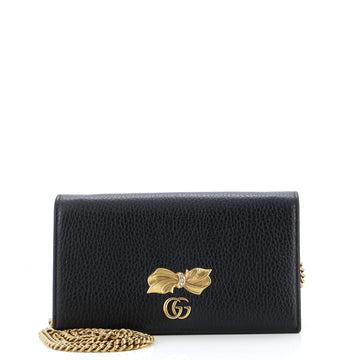 Gucci GG Marmont Chain Wallet Embellished Leather Mini