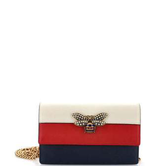 Gucci Queen Margaret Chain Wallet Leather Mini