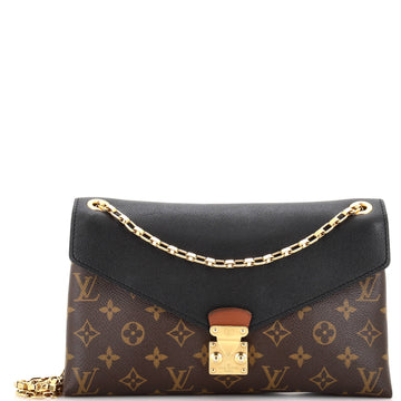 Louis Vuitton Pallas Chain Shoulder Bag Monogram Canvas and Calfskin