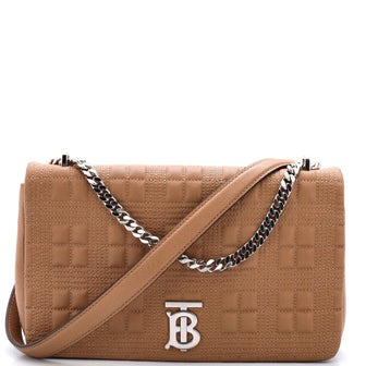Burberry Lola Shoulder Bag Quilted Lambskin Medium