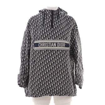 Christian Dior Women's Hooded Anorak Jacket Oblique Polyester