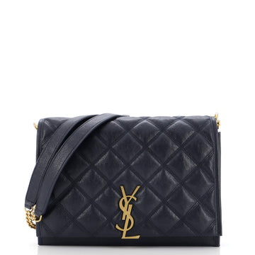 Saint Laurent Becky Shoulder Bag Quilted Leather Mini