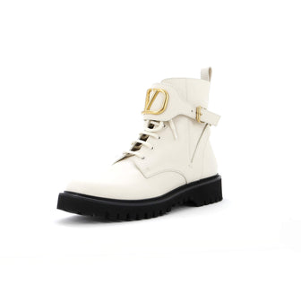 Valentino Garavani Women's VSling Combat Boots Leather