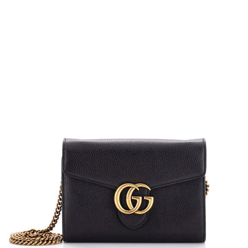 Gucci GG Marmont Chain Wallet Leather Mini