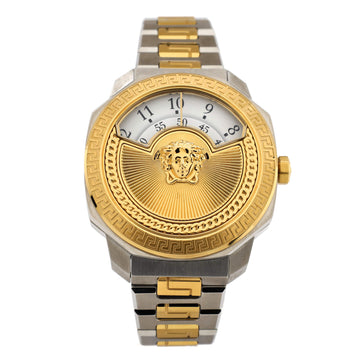 Versace Dylos Medusa Quartz Watch Stainless Steel and Plated Metal 38