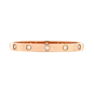 Cartier Love 10 Diamond Bracelet 18K Rose Gold with Diamonds