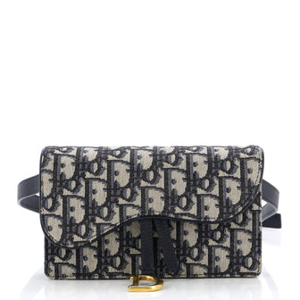 Christian Dior Saddle Rectangular Belt Bag Oblique Canvas